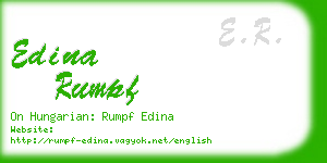 edina rumpf business card